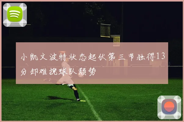 小凯文波特状态起伏第三节独得13分却难挽球队颓势